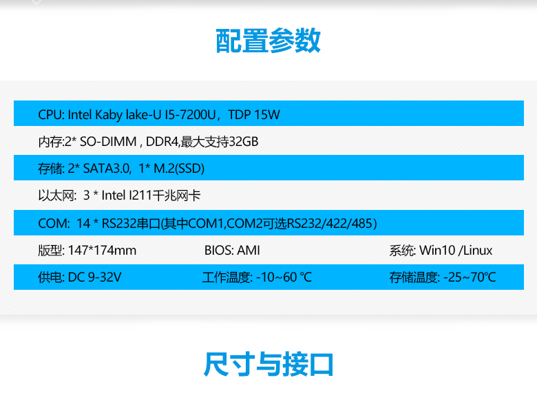 GM-M7200U 嵌入式工控主板(圖2) GM-M7200U 嵌入式工控主板(圖2)