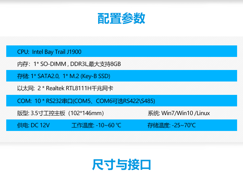 GM-S1900嵌入式主板J1900主板(圖2) GM-S1900嵌入式主板J1900主板(圖2)