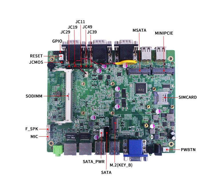 GM-B1900工控主板Bay Trail J1900 CPU(圖4) GM-B1900工控主板Bay Trail J1900 CPU(圖4)
